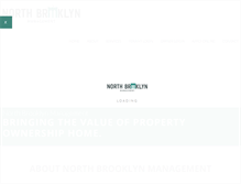 Tablet Screenshot of northbrooklynmanagement.com